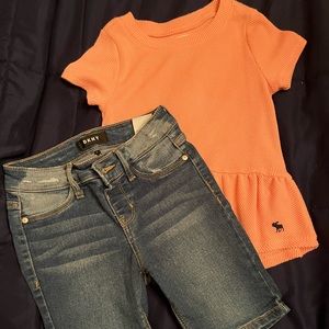 Girls top and shorts